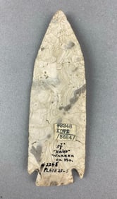 5 7/8 Inch Native American Artifacts Etely Warren County, Missouri Heike Collection