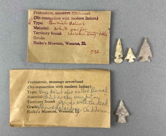 Group of 5 Burial Points Heike Collection