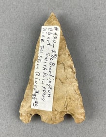 2 9/16 inch Smith Point Burlington Chert Spoon river IL Heike Collection