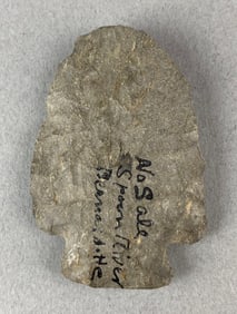 2 1/4 Inch Native American Artifact Arrowhead Spoon River Heike Collection
