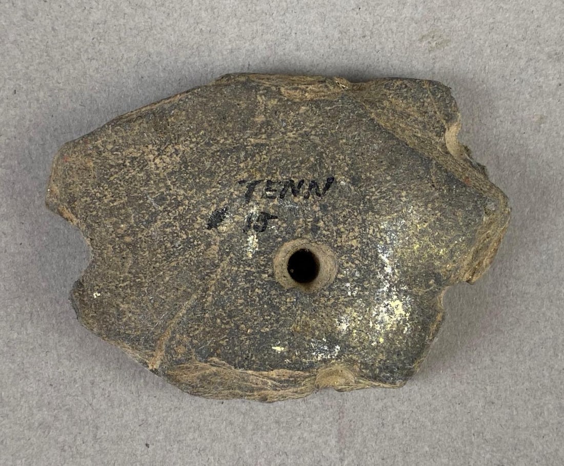 2 1/2 Inch Half of a Gorget Native American Artifact Tennessee Heike Collection (1 of 4)