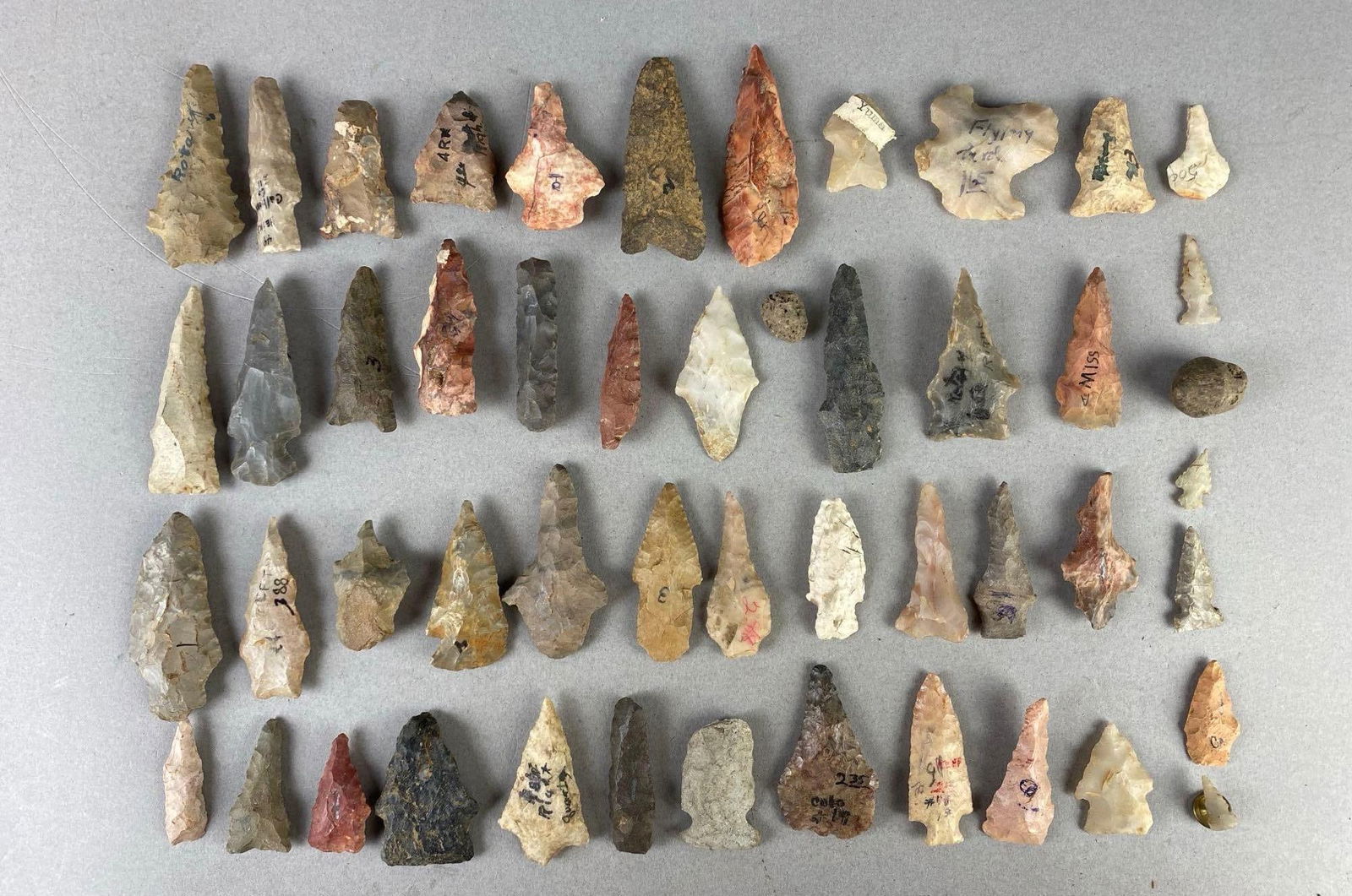 Group of Arrowheads and Artifacts from Heike Collection (1 of 3)