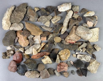 Group of Paleolithic Stones and Artifacts from Heike Collection