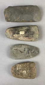 Group of 4 Stone Celts from Heike Collection