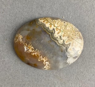 Moss Agate Oval Heike Collection