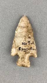 1 7/8 Inch Native American Artifact Arrowhead Spoon River, Illinois Heike Collection