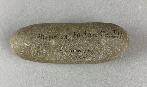 3 3/8 Handstone Celt Mapleton, Illinois Heike Collection