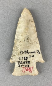 2 1/2 Inch Hardin Barb Point Calhoun County, Illinois Heike Collection.