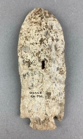 5 1/4 Inch Native American Artifact Arrowhead Osage County, Missouri Heike Collection