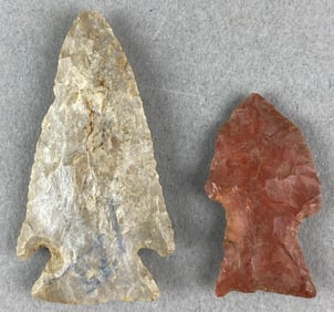 Group of 2 Assorted Arrowheads Heike Collection