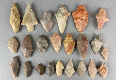 Group of 23 Assorted Woodland Artifacts Heike Collection