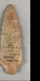 5 1/2 Inch Woodland Period Blade Stewart County, Tennessee Heike Collection