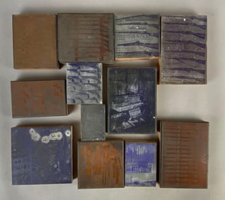 Group of 12 Heike Collection Firearm Printing Plates