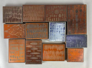 Group of 12 Heike Collection Arrowhead Printing Plates