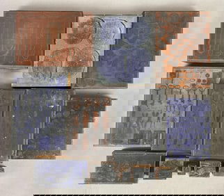 Group of 12 Heike Collection Printing Plates