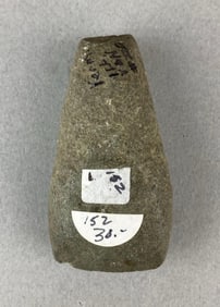 Miniature stone axe, Vermilion Co, Illinois