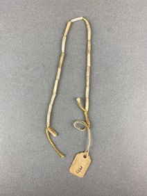 Strand of tubular shell beads, Southern California