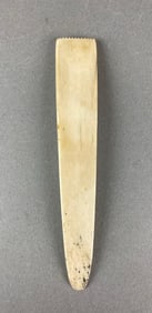 Polished bone comb, Alaska