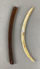 2x polished bone tools, Alaska
