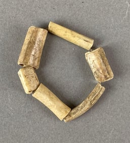 Small strand of bone beads, Southern California