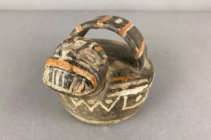Pre-Columbian monster effigy figurine with Jim Bennett COA