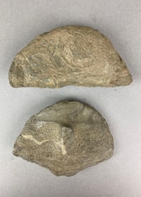 2x bannerstone preforms from Randolpa County, Indiana
