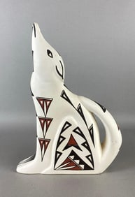 Large Acoma howling wolf pot, circa 1900s