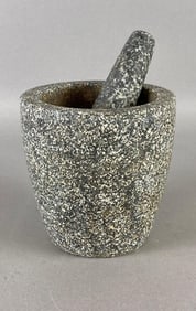 Contemporary mortar and pestle