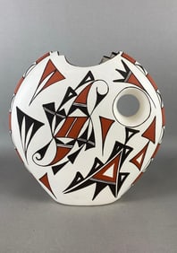 Signed Acoma wedding vase