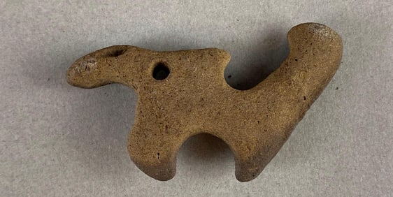 Effigy pendnat from Nodaway County, Missouri; comes with COA