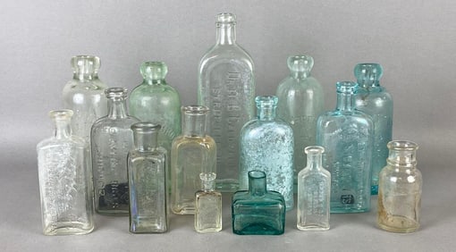15 antique bottles from Chicago