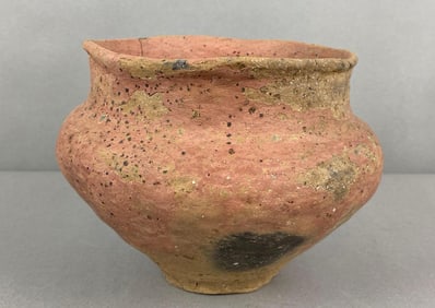 St. Francis County Arkansas Quapaw Red High Shoulder Spittoon Jar