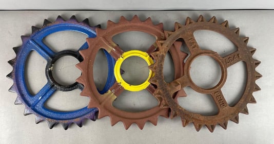 Antique Cast Iron Gears