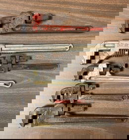 Group of Pipe Wrenches