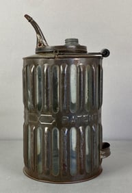 Antique Adams and Westlake Daisy Glass Kerosene Can