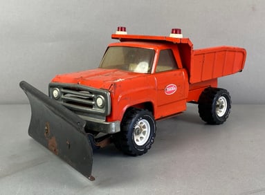 Tonka Orange Pressed Steel XR-101 Hi-Way Plow Dump Truck