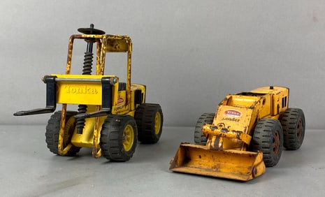 Group of 2 Vintage Tonka Pressed Steel Toys