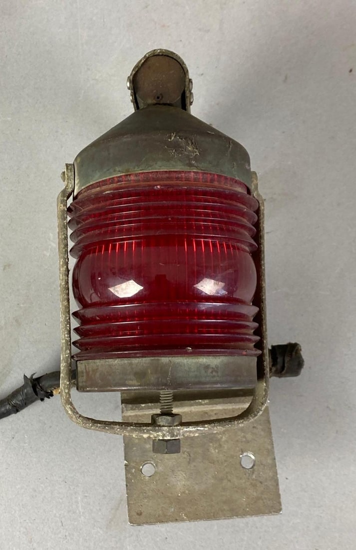 Vintage Red Railroad Light (1 of 2)
