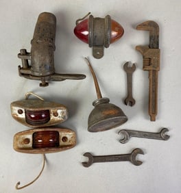 Group of Vintage Automotive Parts and Tools