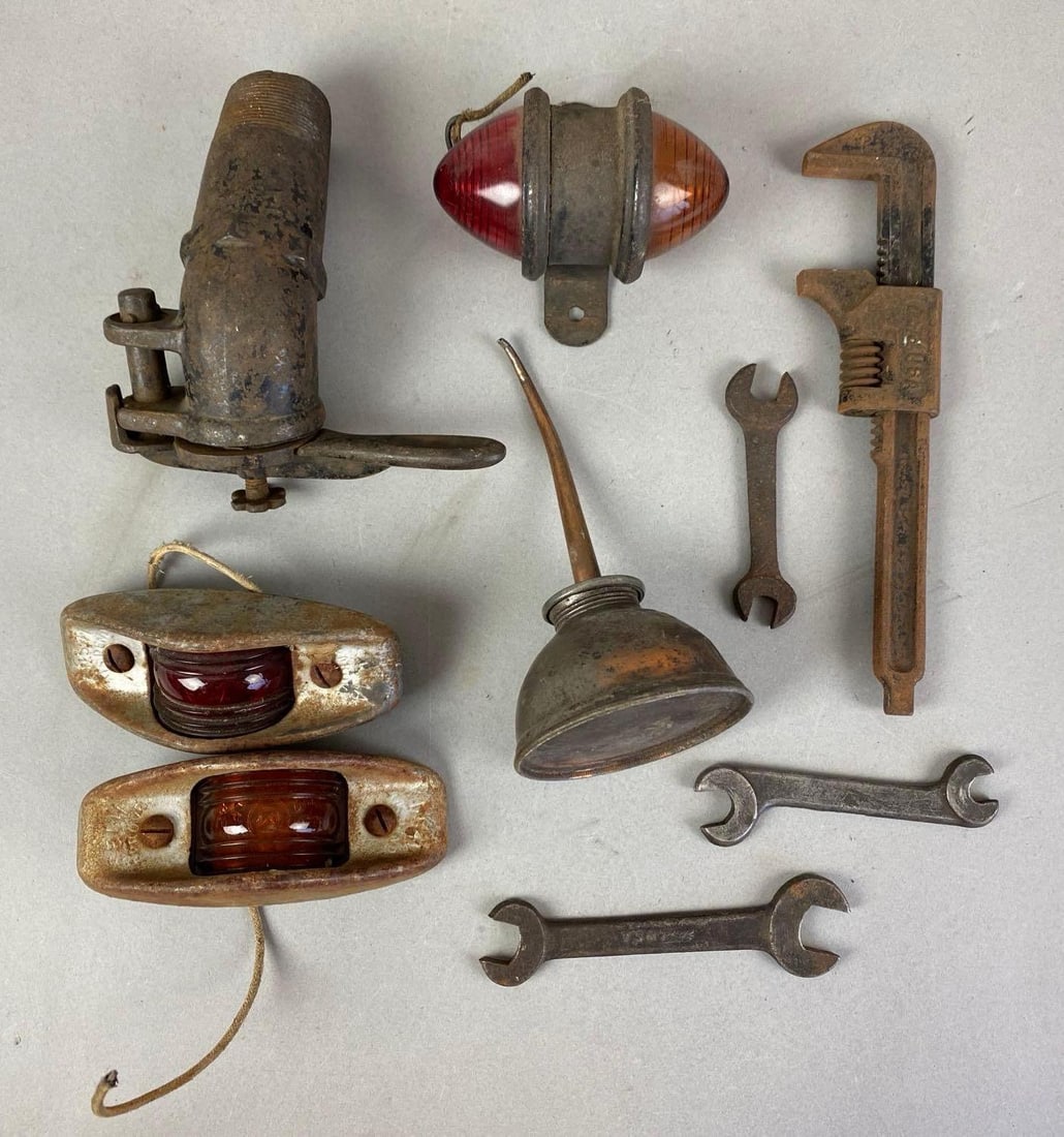 Group of Vintage Automotive Parts and Tools (1 of 3)
