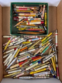 Group of Advertising Bullet Pencils