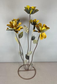 Metal Floral Sculpture