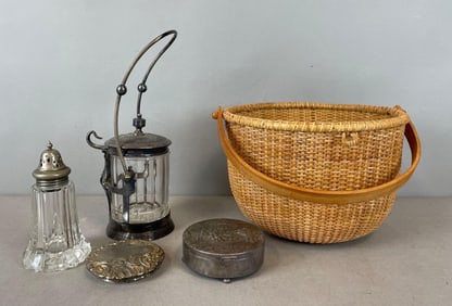 Group of Antique Silver Plated Items and More