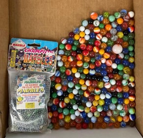 Group of 300+ Glass Marbles