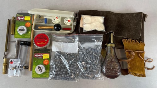 Group of Black Powder Firearm Equipment