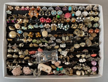 Group of Costume Jewelry Clup-On Earrings