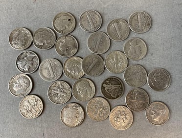 Group of 26 Silver U.S. Dimes