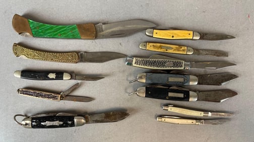Group of Vintage Folding Pocket Knives