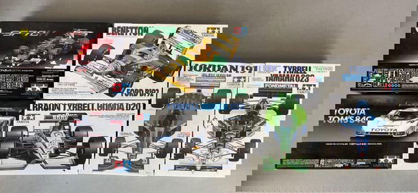 Group of Tamiya Grand Prix Car Model Kits