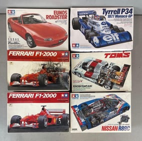 Group of Tamiya Racing Car Model Kits
